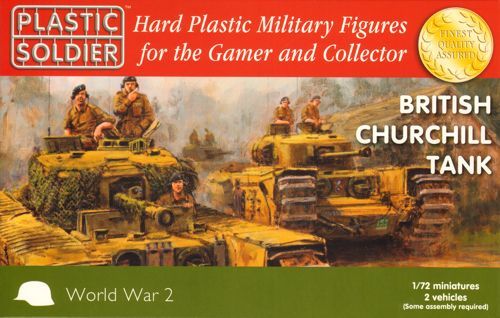 Plastic soldier 1/72 Churchill tank. – The Tank Museum