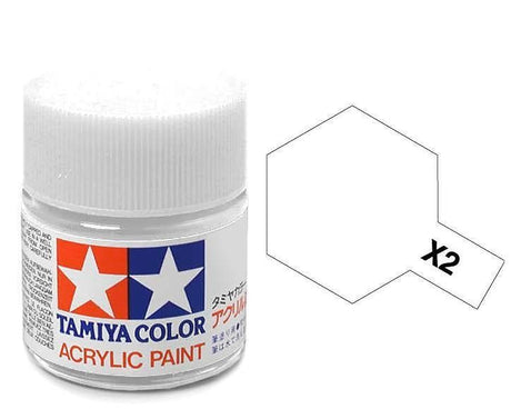 Tamiya 10ml Acrylic High Gloss Paint: X-1 to X-19